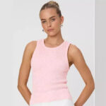 Solid-color Minimalist Sleeveless Figure-flattering Tank Top