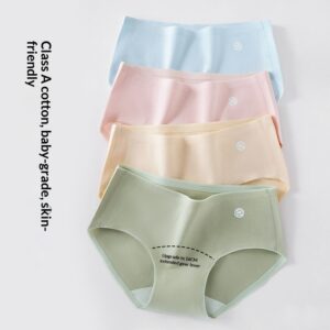 Womens Antibacterial Briefs With Front Gusset Mid-Rise Triangular Cut