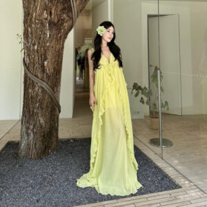 Yellow Beach Vacation Dress With A Resort Vibe