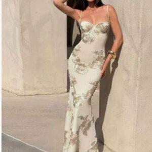 Strapless Backless Dress Long Sheath Skirt