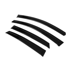 For 13-19 N Issan Sentra Sedan 4DR Window Visors Rain Sun Guard Vent 4 Pieces Set