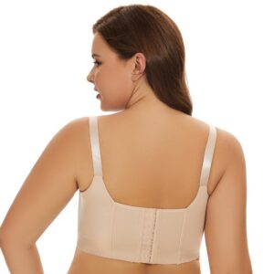 Underwire Bra To Reduce Accessory Breasts And Prevent Sagging With A Deep V-neck
