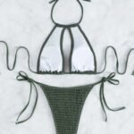 Womens Multi Color Two Bikini Set