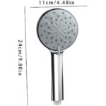 6 Spray Settings High Pressure Shower Head With 1.5MHose Handheld Rainfall Combo With Connector