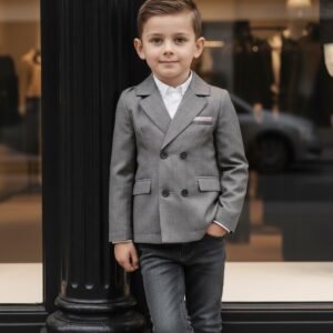 Boy Spring Summer Formal Blazer Smart Suit Kids Junior Senior School Jacket3-12