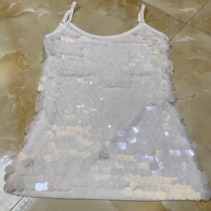 Fish-scale Sequins Sexy Casual Loose-fit Camisole