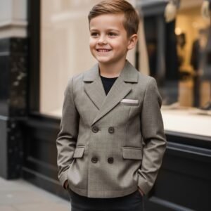Boy Spring Summer Formal Blazer Smart Suit Kids Junior Senior School Jacket3-12