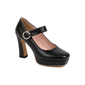 Womens Heeled Slingback Pumps With A Waterproof Platform