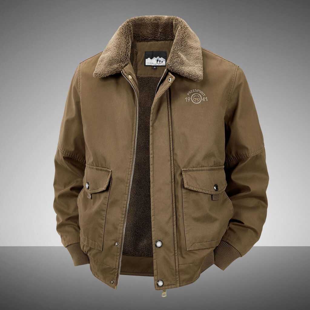 Mens Warm Casual Cotton-padded Coat