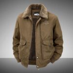 Mens Warm Casual Cotton-padded Coat