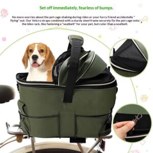 Rear-mounted Pet Basket For Bicycles