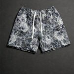Floral Print Shorts In Oil-Painting Style