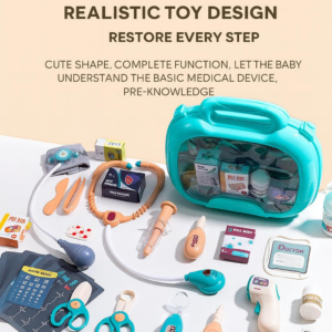 Portable Doctor Toy Set For Kids With Storage Case Educational Role-Play Medical Toys For Boys And Girls