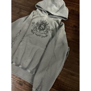 Casual Printed Sweatshirt Long-sleeve Pullover Hoodie Womens Retro Jacket