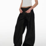 Womens Relaxed-fit Straight-leg Pants American Style