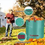 2X 500 2X272 L Large Garden Waste Bags Refuse Heavy Duty Sacks Grass Leaves Rubbish Bag
