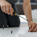 80-piece Furniture Connector Set With 40 Eccentrics And 40 Bolts For Furniture Assembly, Repairs, And Party Decorations