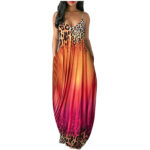 Ombre Strap Loose-fitting Dress For Women