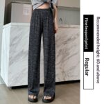 Tie-dye Slim-fit Wide-leg Floor-length Pants For Women
