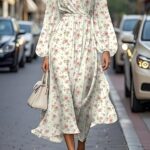 Printed Casual Womens Long Dress