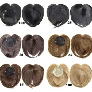Womens Fashionable Wig High-temperature Synthetic Fiber With A Lace Front And Bangs
