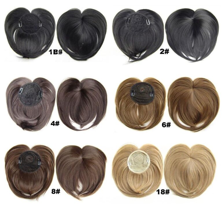 Womens Fashionable Wig High-temperature Synthetic Fiber With A Lace Front And Bangs