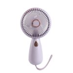 USB-Charged Simple Handheld Portable Mini Fan With LED