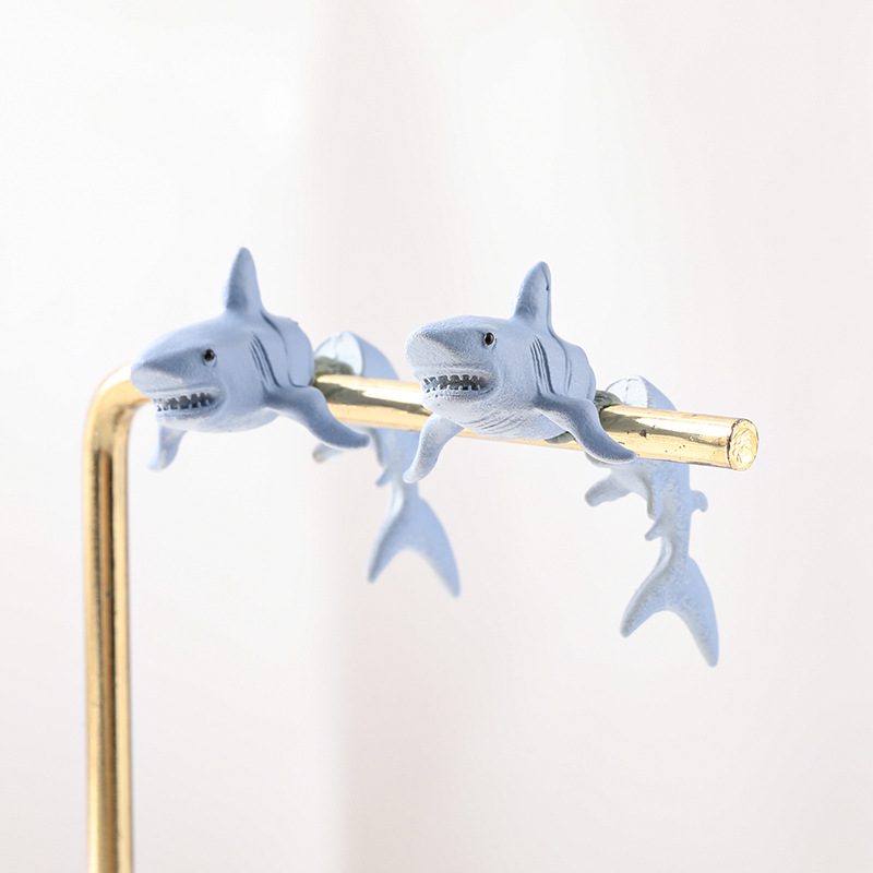 New Hip-hop Rock Dolphin Stud Earrings