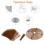 Round Flower Pot Grids, 4-Piece Set Of Plant Protection Grids For Flower Pots, Round Plastic Soil Cover For Houseplants, Practical Plant Protection Cover For Spring Planting