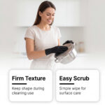 Jue Fish Stainless Steel Pot Cleaning Sponge, For Cleaning Pots And Removing Burnt Marks, Maintenance Type, With Gloves, Scratch-Resistant, Easy To Clean