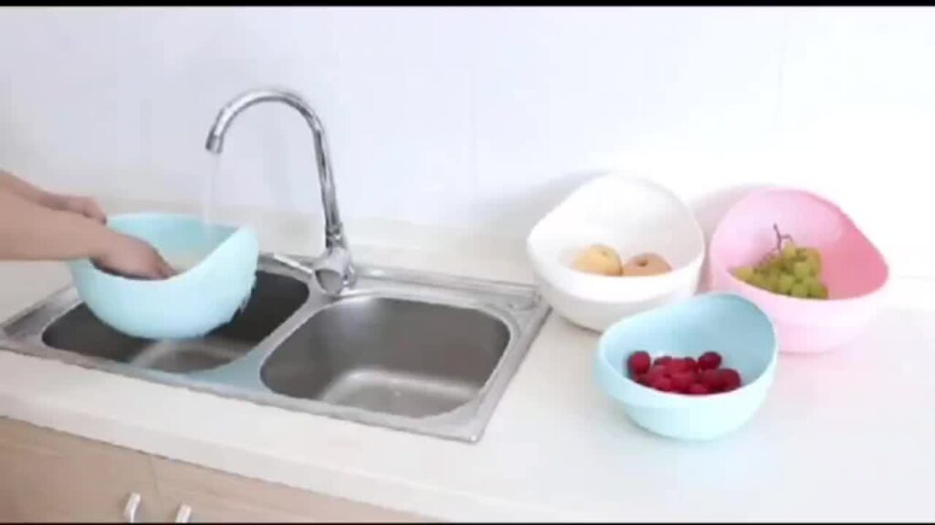 Kitchen Multi-functional Rice Washing Machine, Vegetable Basket, Lazy Person's Supplies, Draining And Washing Rice Sieve, Multi-purpose Plastic Rice Washing Basin With Dense Holes