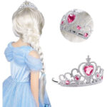 3-Piece Pink Princess Costumes - Pink Party Outfits With Crowns And Capes For Festive Occasions - Party Accessory Set