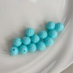 10mm Pumpkin Acrylic Beads, Solid Color PS Plastic Round Charms With Straight Hole For DIY Jewelry Making, Bracelets, Necklaces & Kids Crafts, Mixed Pastel Colors