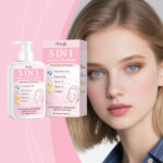 Hoygi 5 In 1 Multi-Effect Facial Cleanser, Gentle Skin-Friendly Daily Cleansing Pump Face Wash