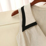 Color-block French-chic Sleeveless Dress For Women