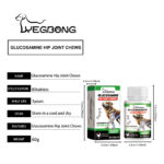 Dog Glucosamine Hip Joint Chews, Chondroitin Joint Support Supplements For All Breeds, Chicken Flavor Soft Chews To Relieve Joint Pain & Boost Mobility