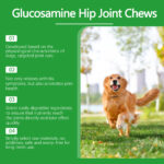 Dog Glucosamine Hip Joint Chews, Chondroitin Joint Support Supplements For All Breeds, Chicken Flavor Soft Chews To Relieve Joint Pain & Boost Mobility
