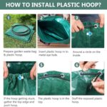2X 500 2X272 L Large Garden Waste Bags Refuse Heavy Duty Sacks Grass Leaves Rubbish Bag