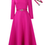 Womens Fashionable Casual Puff-sleeve Dress