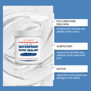 JAYSUING Transparent Waterproof Adhesive For Bathroom Tiles And Roofs – Seal And Prevent Leaks – Household Wear-Resistant Waterproof Adhesive