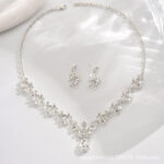 Cross-Border Foreign Trade Retro Jewelry Exaggerated Necklace Set Luxury Crystal Jewelry Banquet Dress Accessories Factory Direct Supply