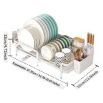 Extendable Dish And Utensil Rack For Storing Bowls And Cups