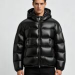 Mens Winter Cotton-padded Coat With Hood