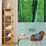 6-Tier Bamboo Shoe Rack - Vertical Space Saving Shoe Organizer Corner Shelf UK