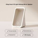 KP-863 Portable Bluetooth Speaker Makeup Mirror With Fill Light Compact Desktop HD Mirror Speaker