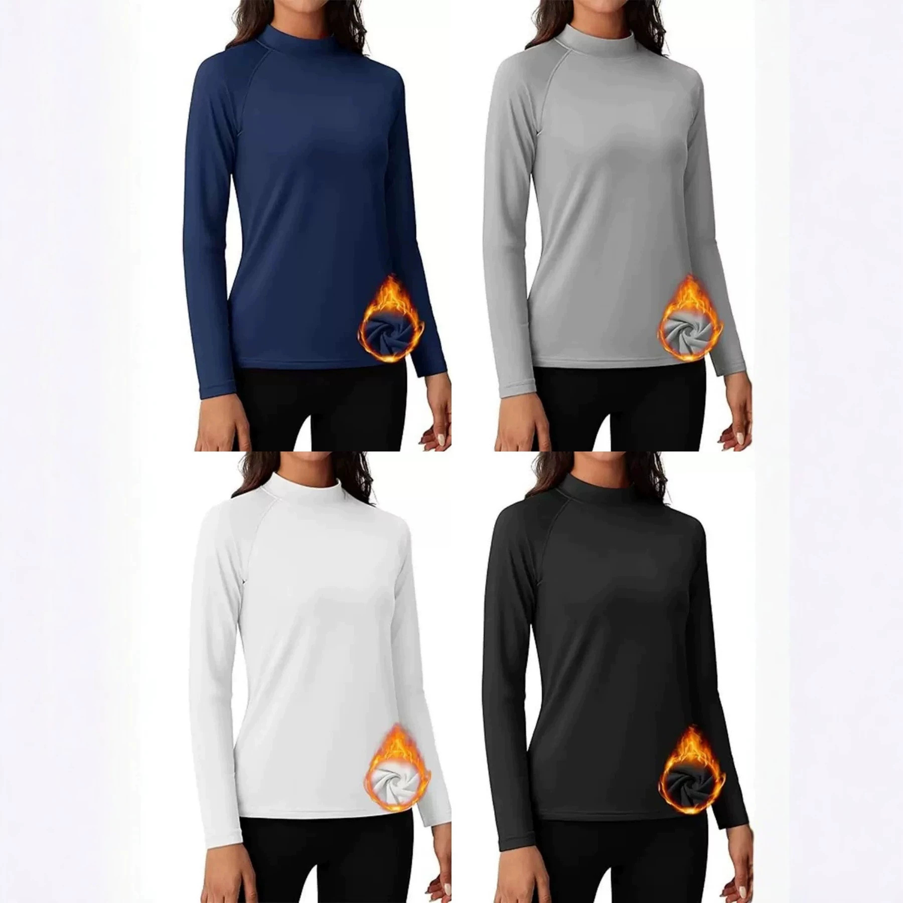 New Turtleneck Thermal Long-sleeve Slim-fit Base Layer — additional product view