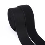 Black Luggage With Polyester Velcro Straps