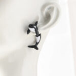 New Hip-hop Rock Dolphin Stud Earrings