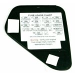 For 00-02 Camaro 00-02 Firebird Interior Dash Fuse Panel Cover Trim Ebony