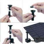 Garden Solar Water Pond Pump Powered Panel Kit Outdoor Pool Fountain Submersible